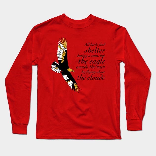 eagle avoid rain Long Sleeve T-Shirt by Conqcreate Design